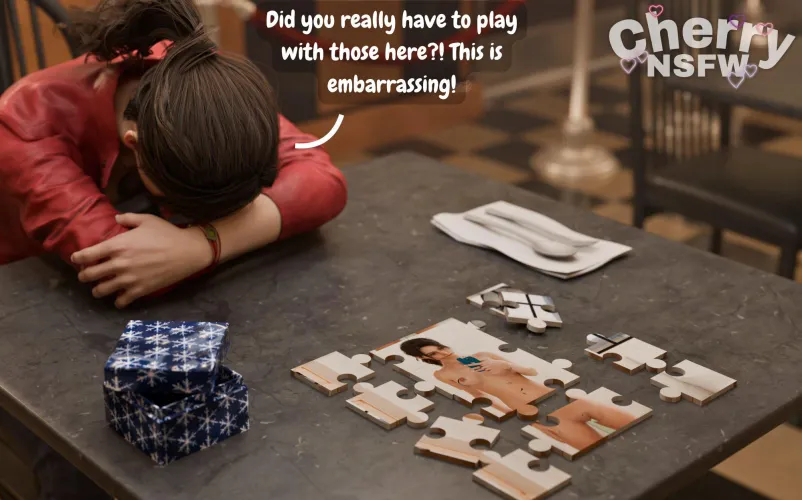 Claires gift, in a cafe! (Cherrynsfw01)