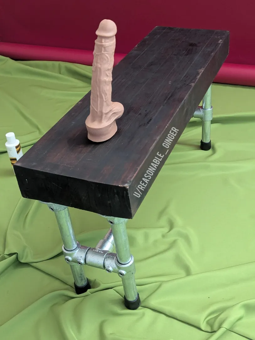 Finally finished my riding bench. Delay was trying to locate a female threaded vacloc attachment. Now for the test run.