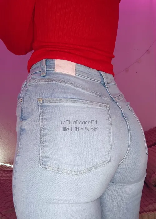 I love how my jeans hug my ass right before you start spanking