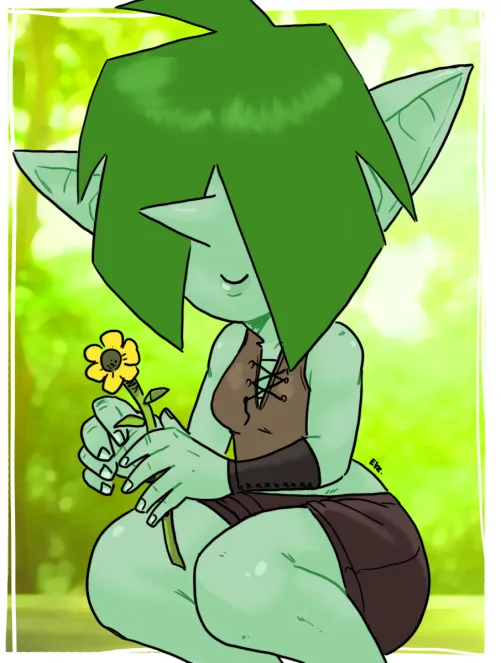 Leaf — “Garden Find (POV)” art by eyz