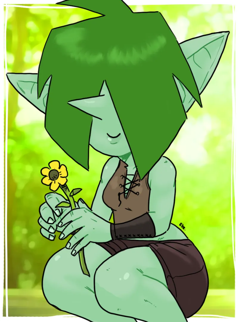 Leaf — “Garden Find (POV)” art by eyz