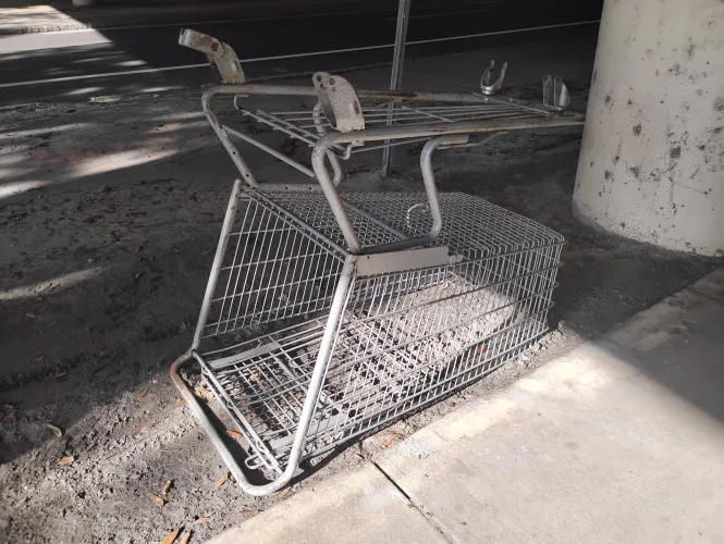 Left naked with no way to go home.