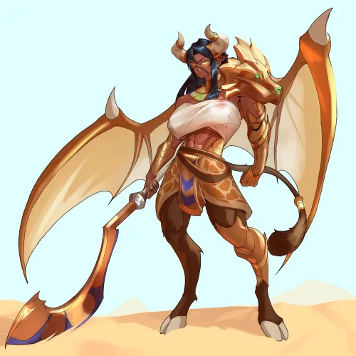 Minotaur Girl / commission made by me