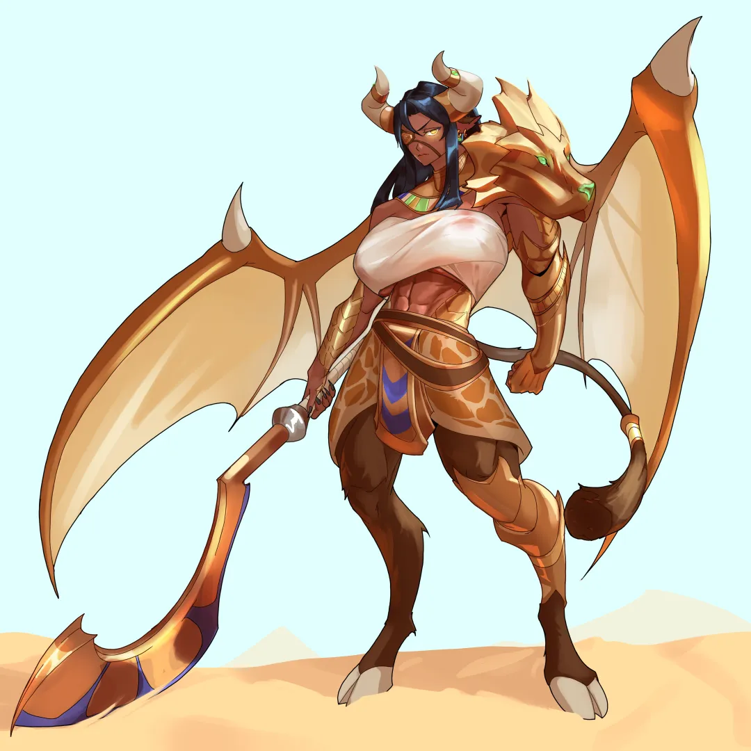 Minotaur Girl / commission made by me