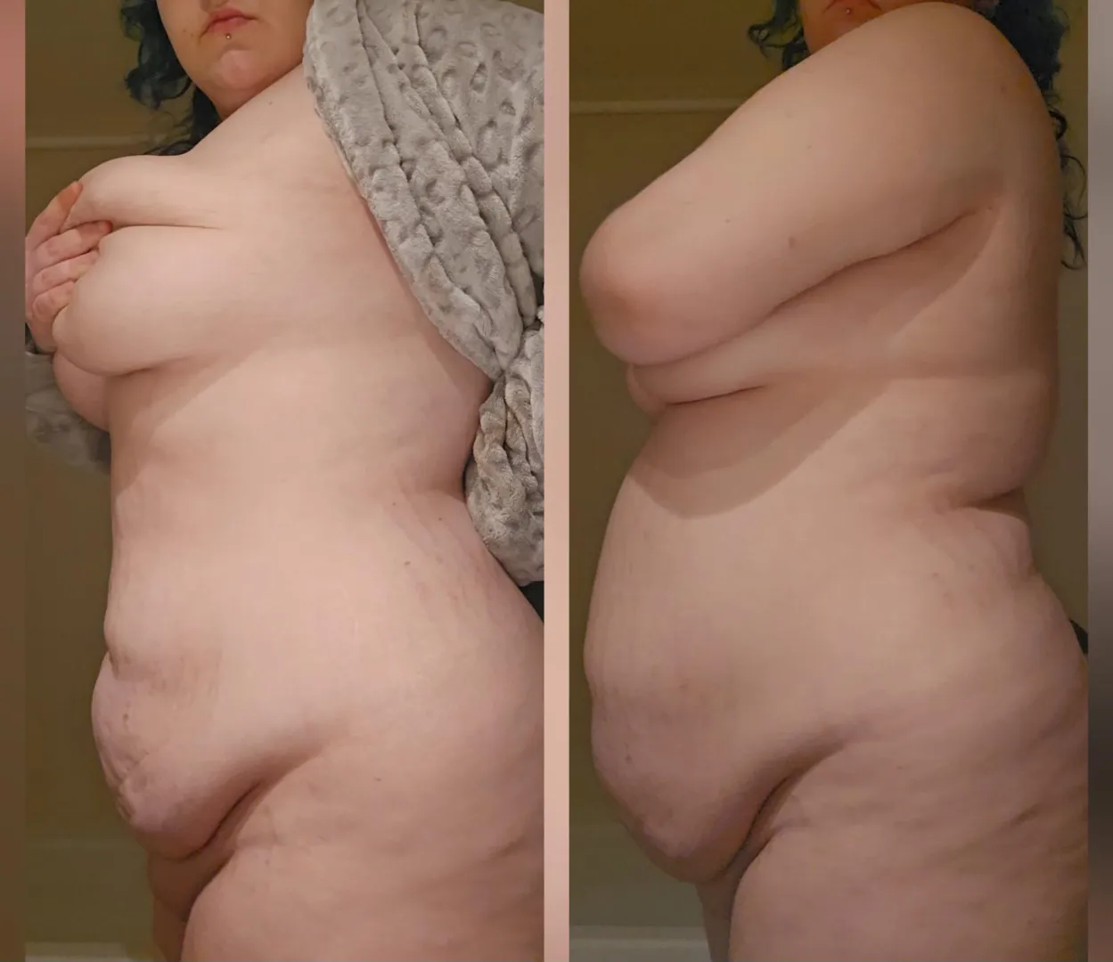 My belly after i ate a bunch of French toastCOME HELP ME GAIN WEIGHT in private XX