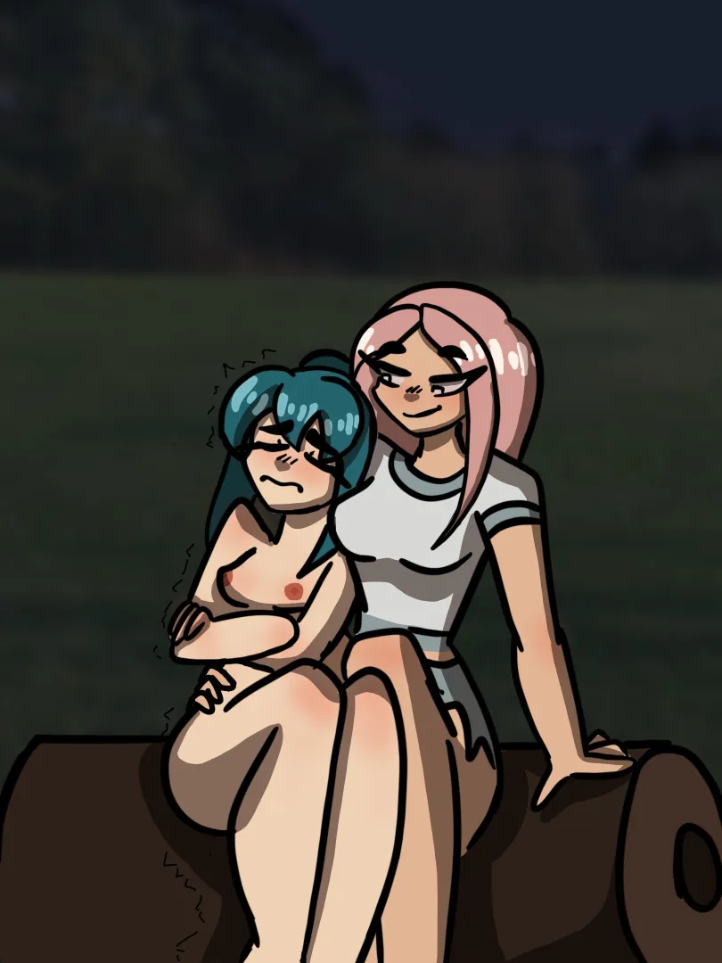 My bully keeps me warm while camping