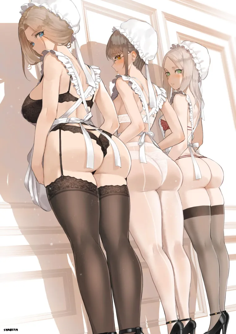 Picking a maid based on her rear (throtem)
