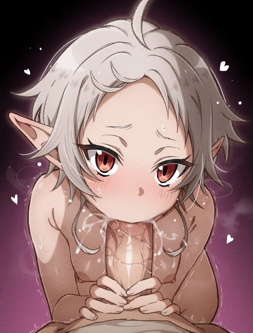 She's so cute with a cock in her mouth (naoillus)