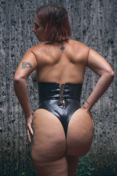 You're desperate to touch this wet latex on my body, aren't you?