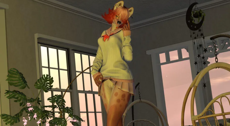 Y-You wanna see WHAT?? F-fine just a peek because i like you... [F] (OC <3)