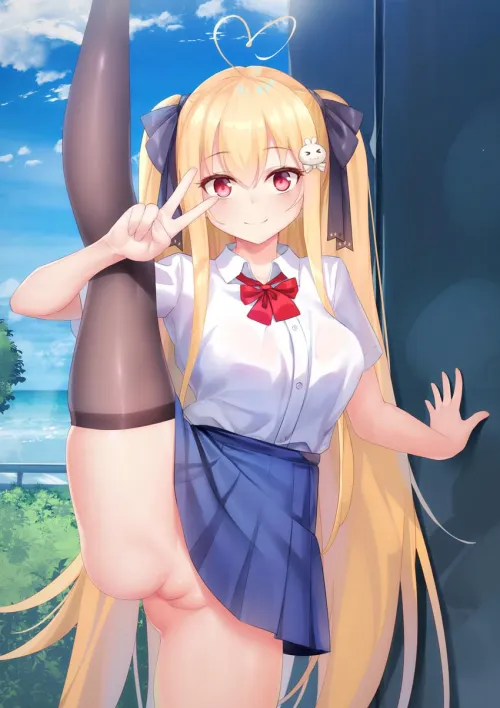 Asaba standing split