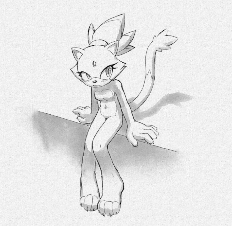 Blaze sitting nude [OC]