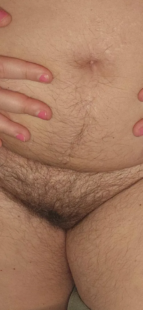Close up of my most hairy places...and of course that trail....