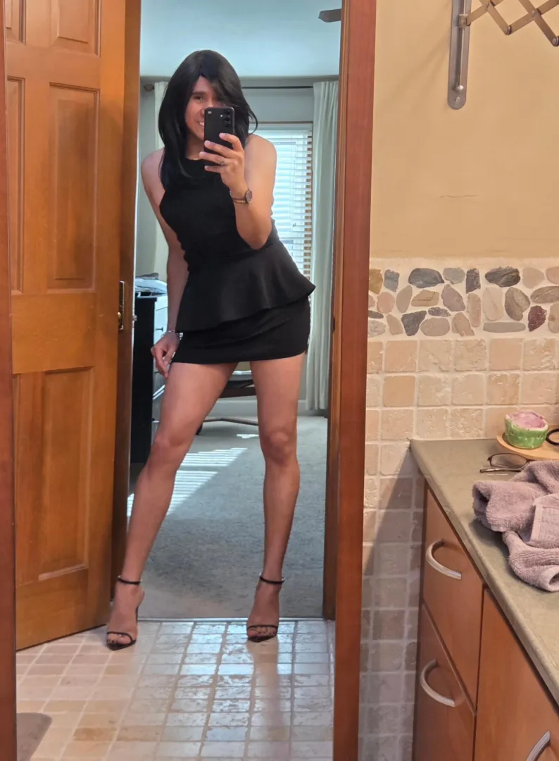 Do you like my peplum dress today? It felt so snug and just so form fitting I wished I could wear it to work for example    oh well someday perhaps haha 