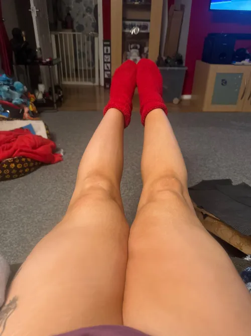 fluffy socks are my favourite to wear 