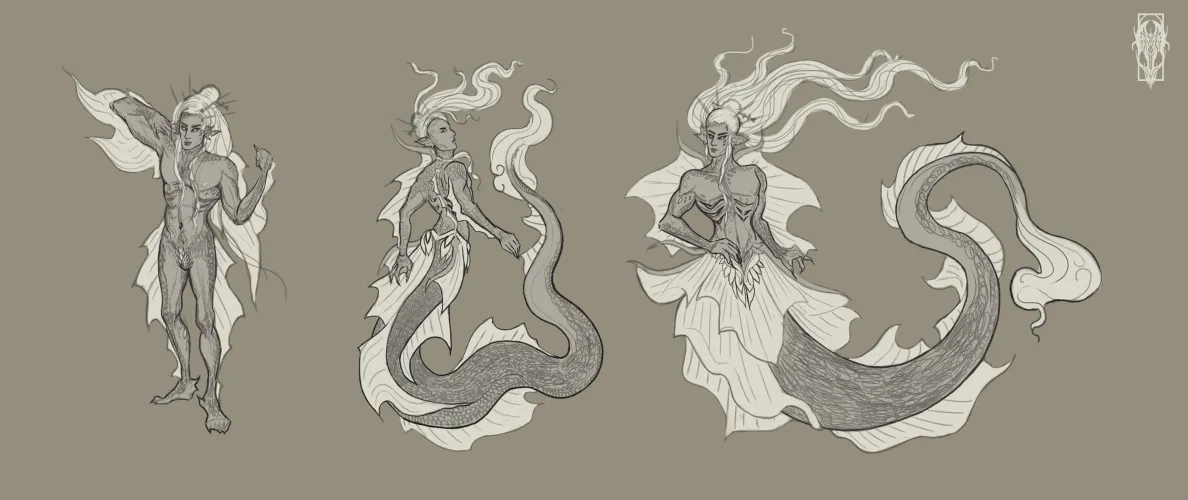 (Gods Are Real) Journey To The North Bai Yu Concept Art (Completed), by Me