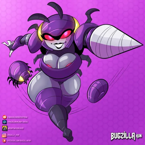 Just a doodle of my Transformer oc: Rolling Bug!