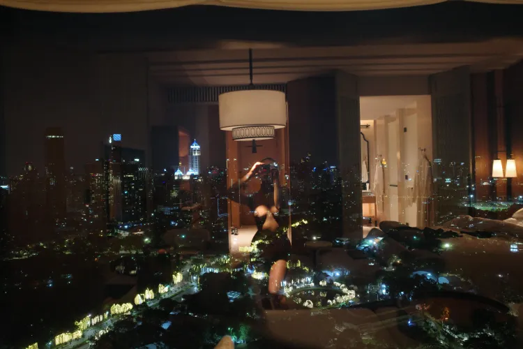 Night lights on my window - shot on Ricoh GRIII