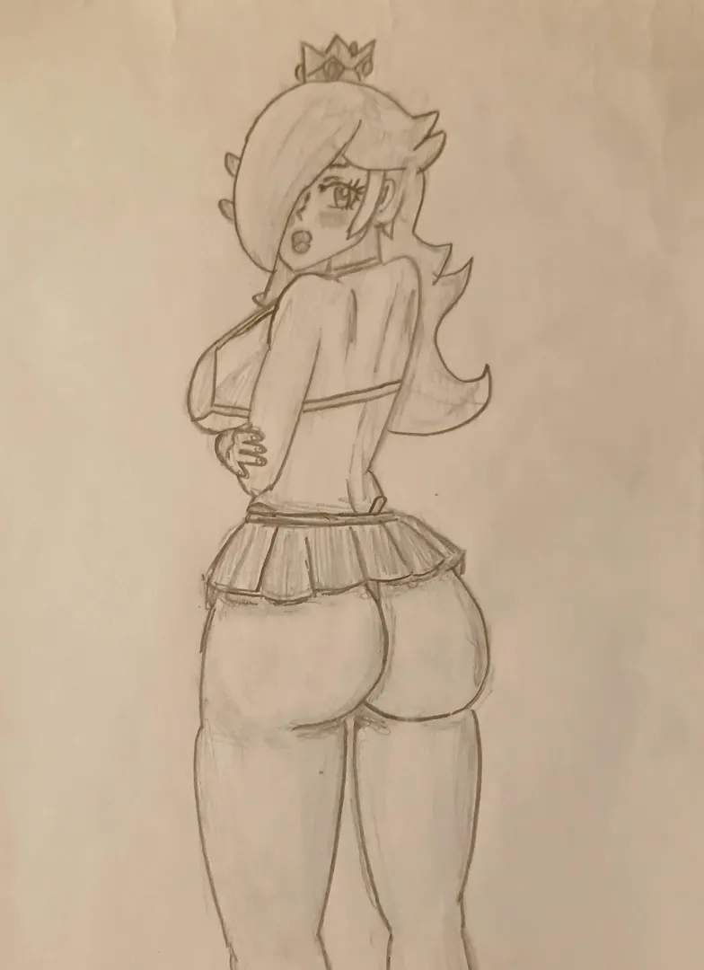 Rosalina feels shy wearing a bikini