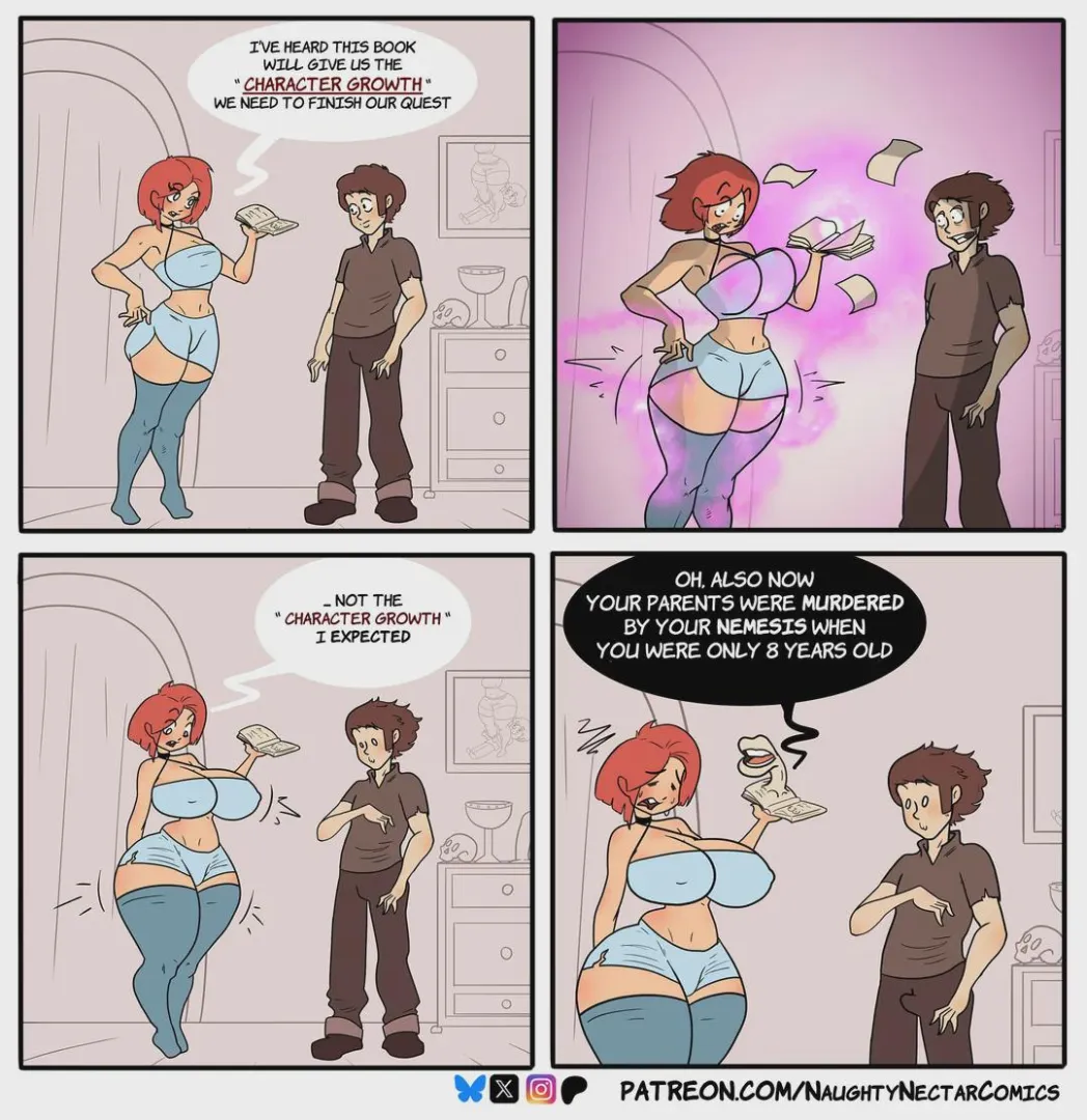 Character growth  NaughtyNectarComics