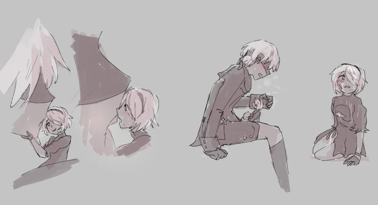 gentle with her [art by me, bilefangz]