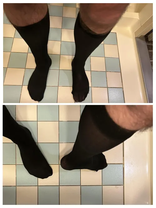 Getting ready for formal night on a cruise.