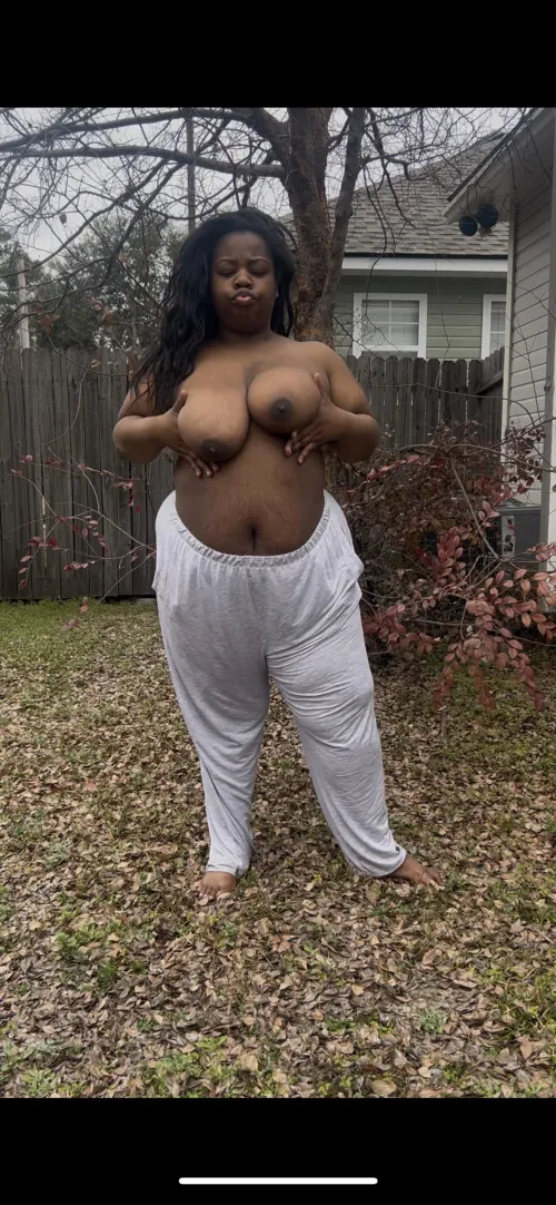 Good morning! It felt nice out this morning so I decided to get naked while I gardened