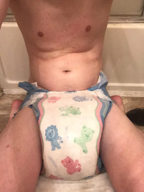 How long should I stay diapered?