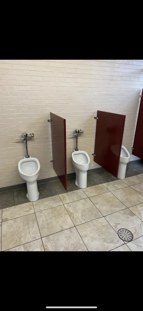 Interesting looking urinals at Museum