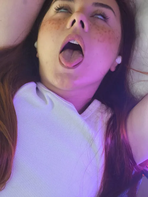 Mouth agape, eyes vacant, every hole leaking from the last orgasm