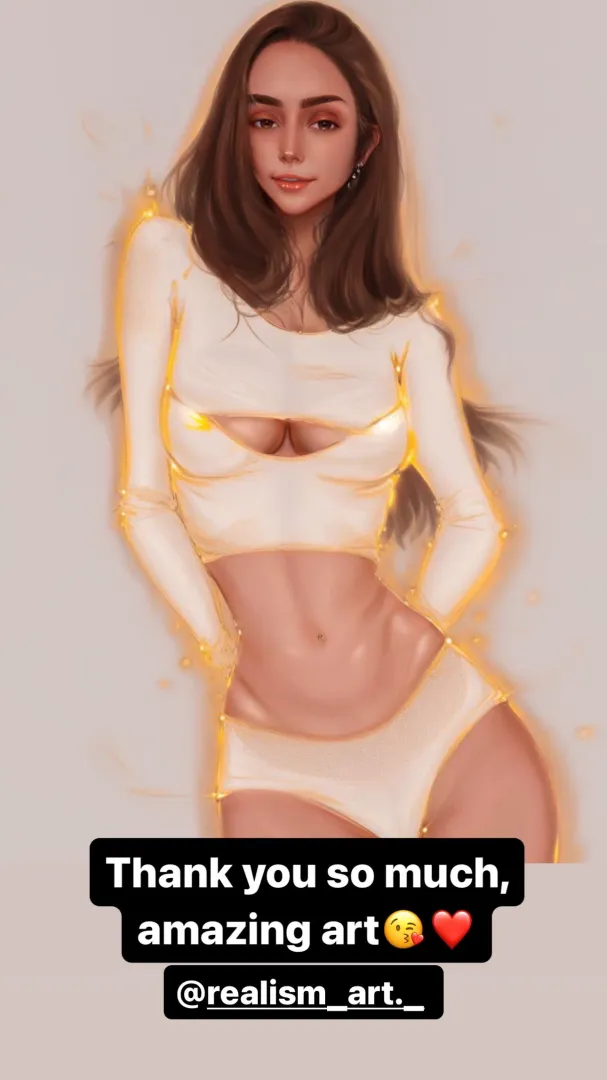 Nice fan art posted on her insta