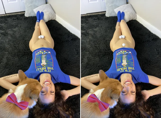 Spot 9 differences. Photo and edit by me.