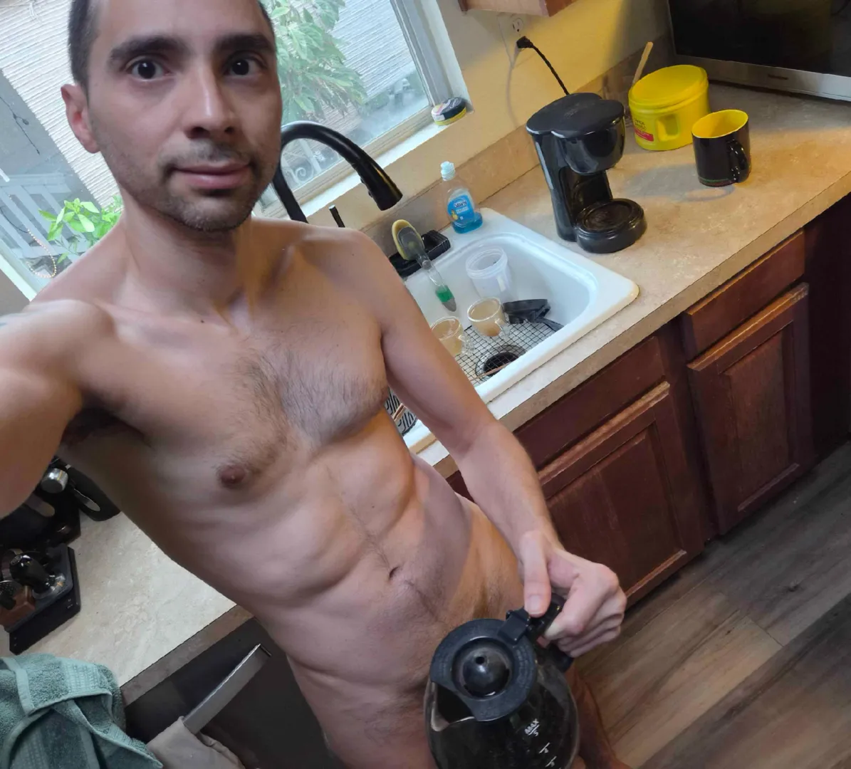 Starting my day with some strong coffee