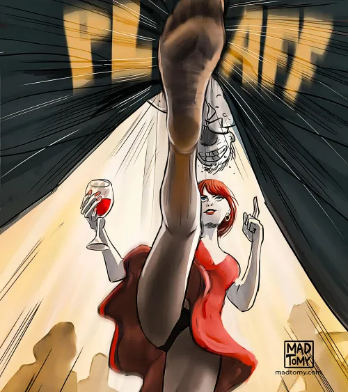 Straight in the balls