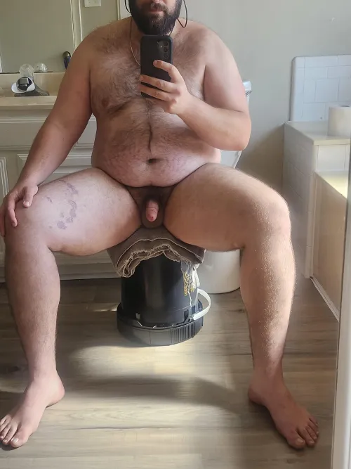 Strike a pose, but tired.