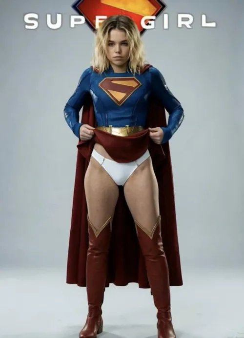 Supergirl (Milly Alcock) upskirt fan poster 2