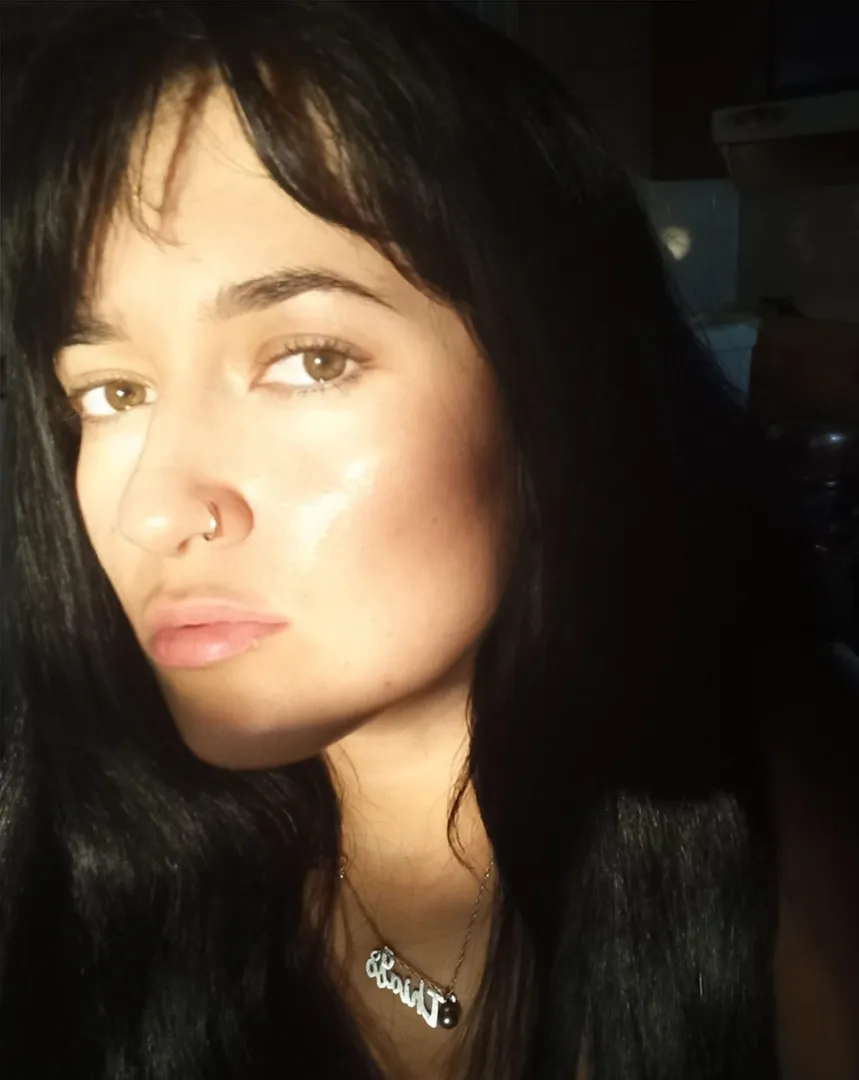 The light highlights my black hair