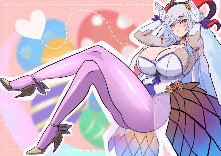 Vote for Freyja CyL10 campaign Day 3: SPRING FREYJA aka BUNNY FREYJA!! (commission by @Ihsnet)