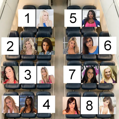 You're on a 12 hour flight, they're all gassy and will be farting and burping non-stop the whole flight 4. Where are you sitting? (Porn Stars Edition)