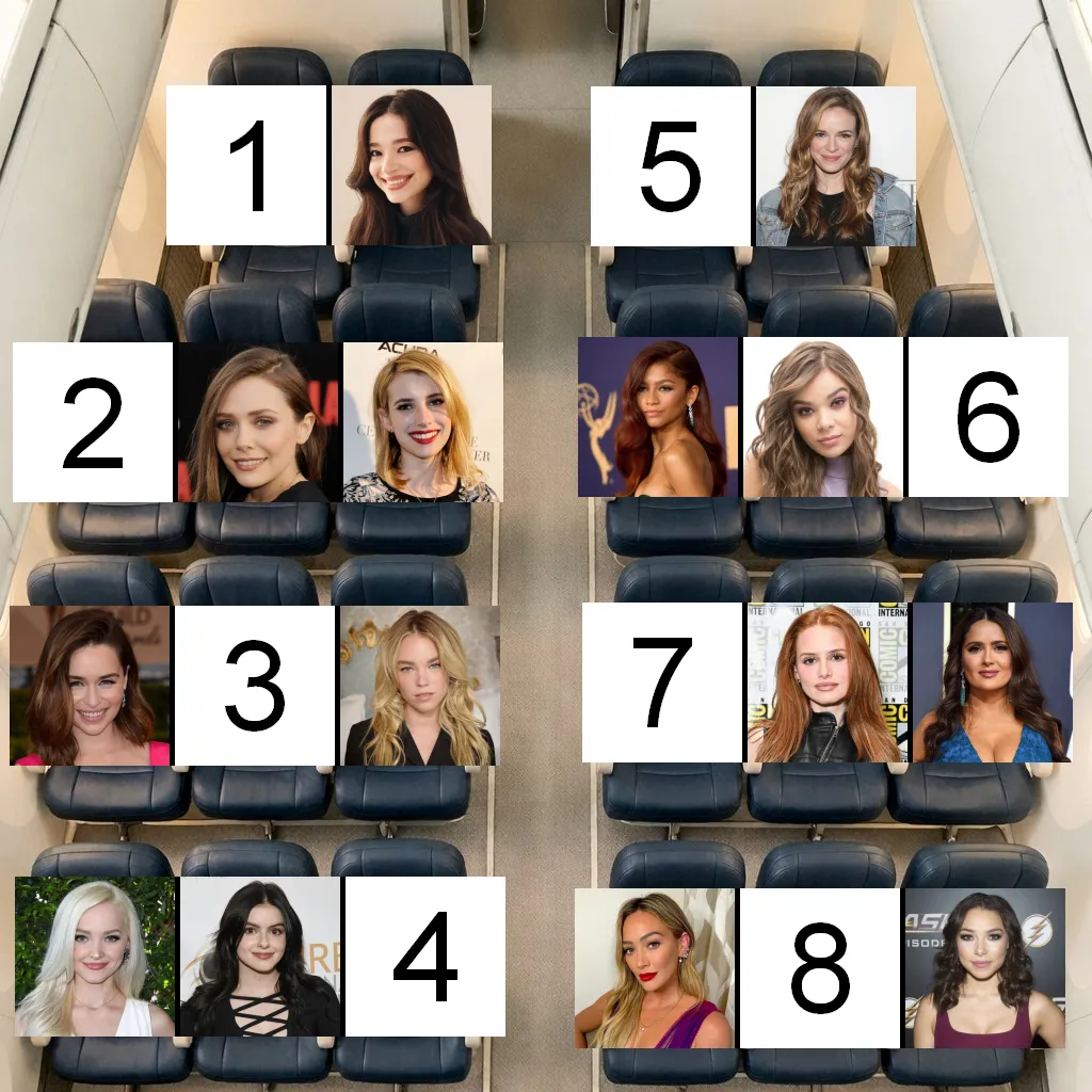 You're on a 12 hour flight, they're all gassy and will be farting and burping non-stop the whole flight 2. Where are you sitting?