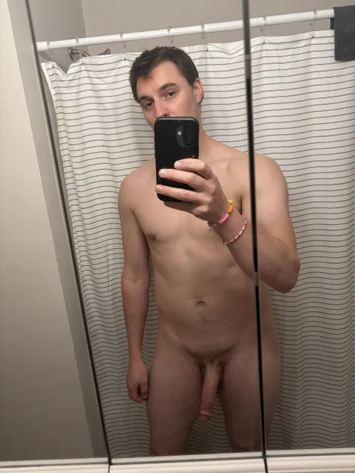 After workout, pre shower