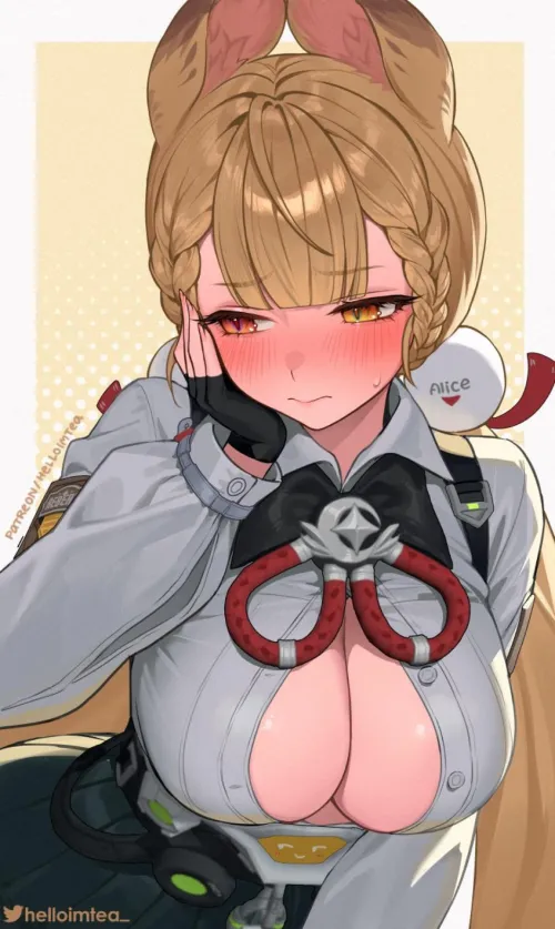 Alice’s buttons popped again