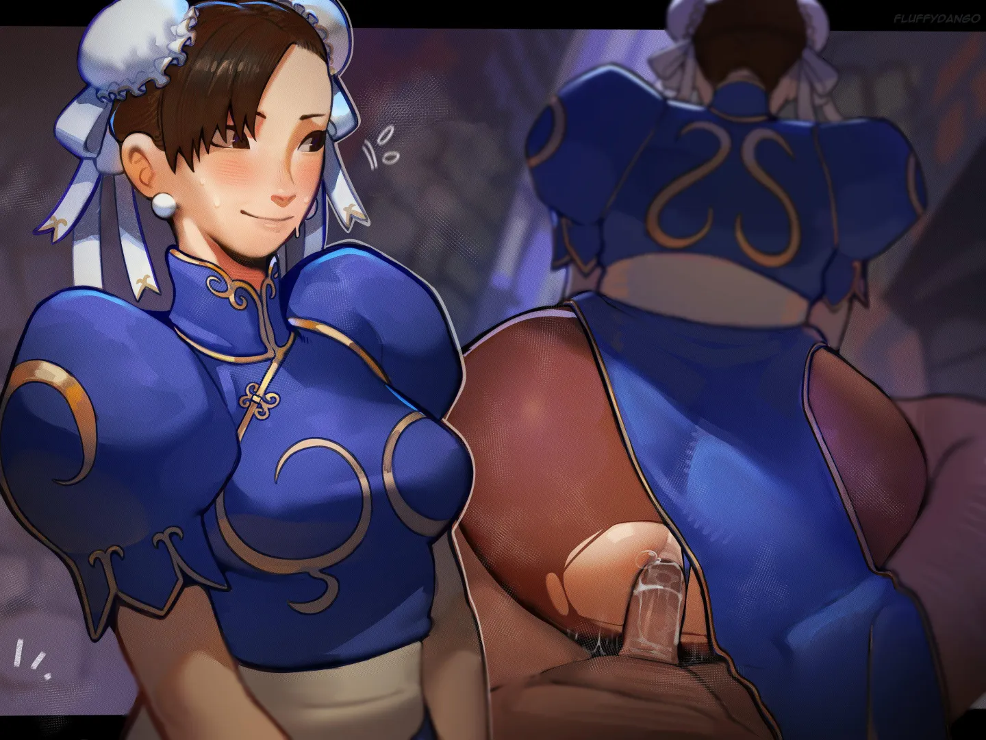 Chun-Li artwork by (FluffyDango)