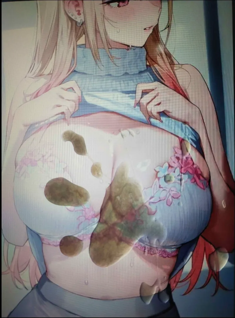 Creamed on Marin's beautiful titties