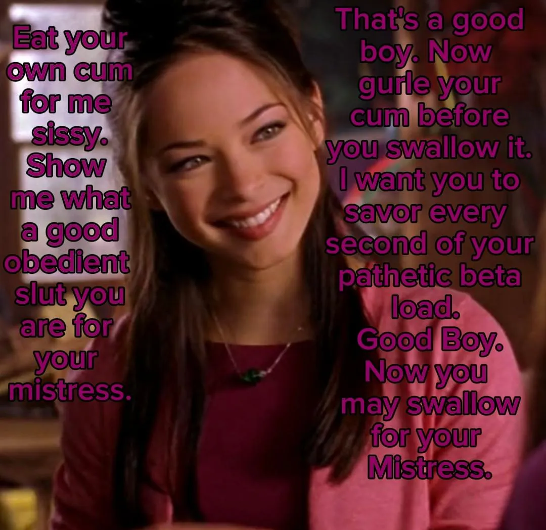 Eat your own cum for mistress Kristin! NO Imagefap.