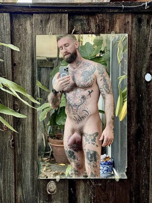 Fat outdoor cock 