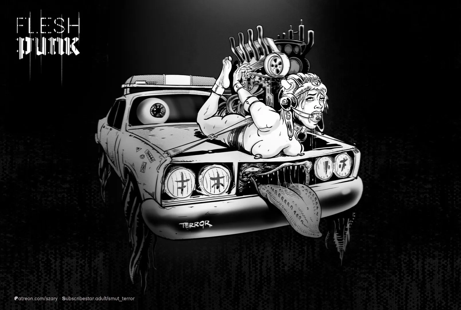 FLESH PUNK: Car Trophy (artist: smut_terror)
