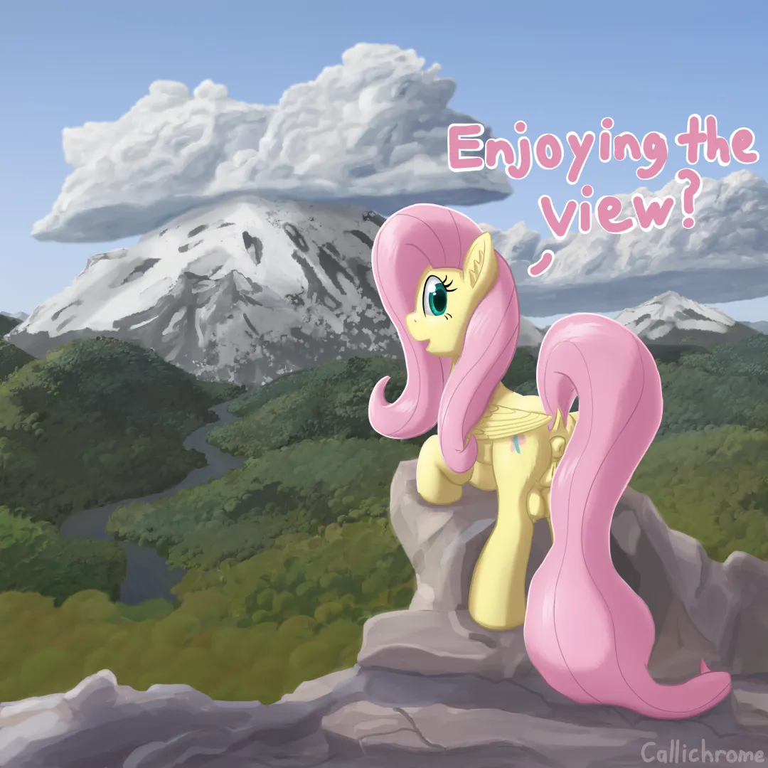 Fluttershy is showing you her favorite spot~ [Callichrome]