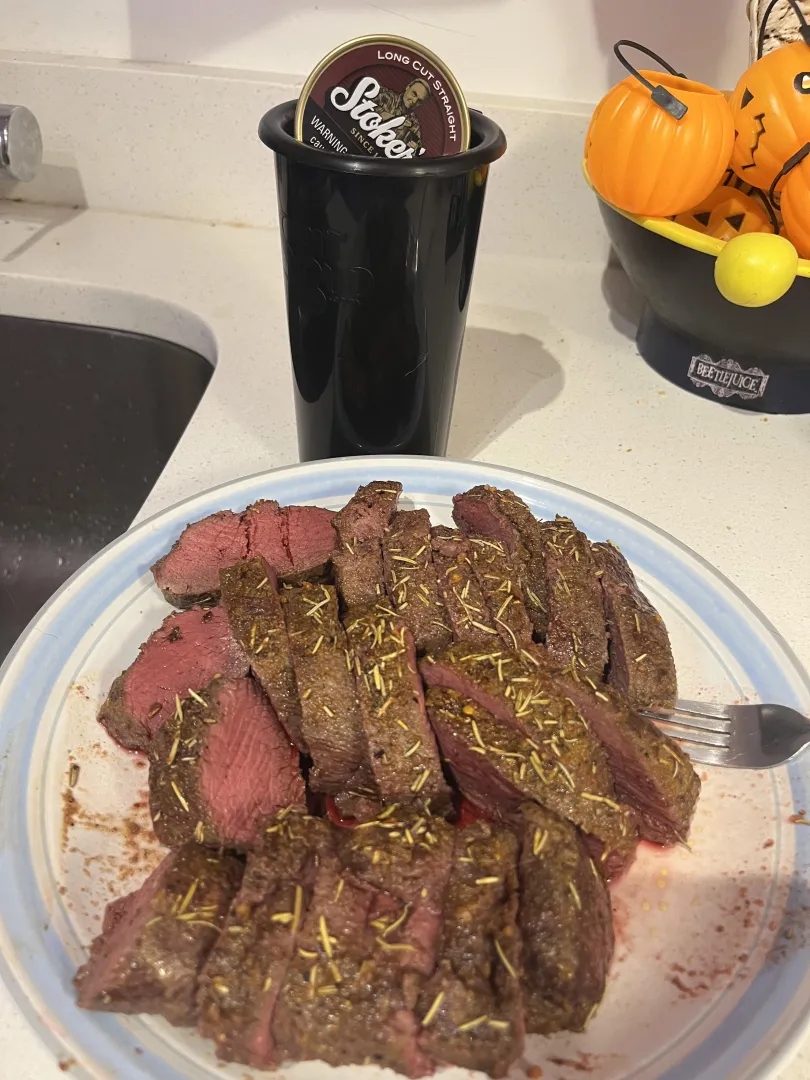 Fresh Venison for dinner, fresh Stokers for dessert 