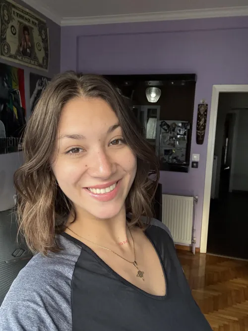 Grinning wide dreaming of your touch